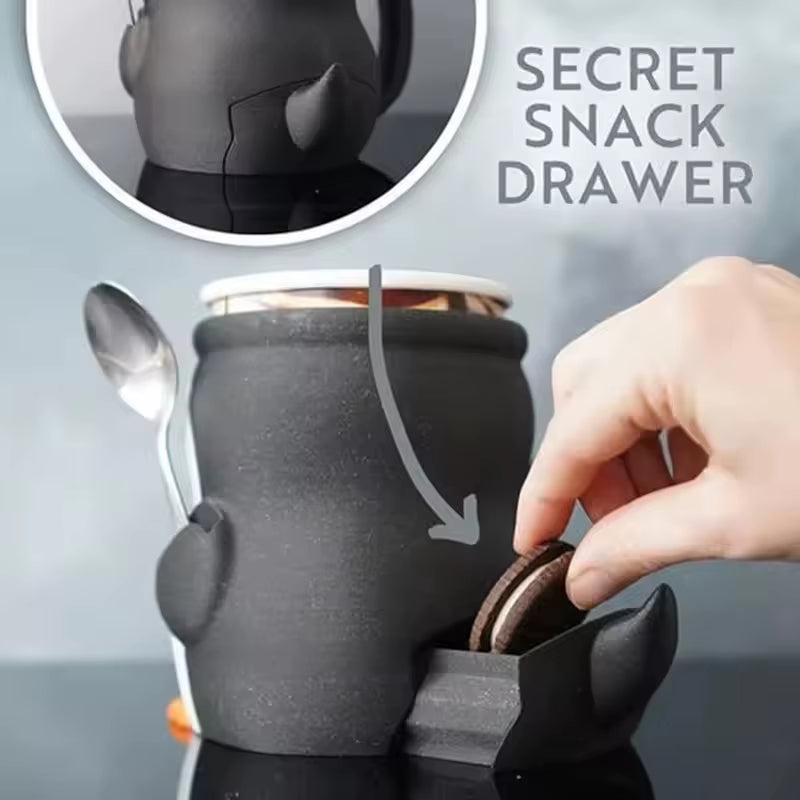 2025 New Cute Penguin Ice Cream Pint Holder, 3D Printing Pebbles the Penguin Ice Cream Pint Containers with Antifreeze Handle