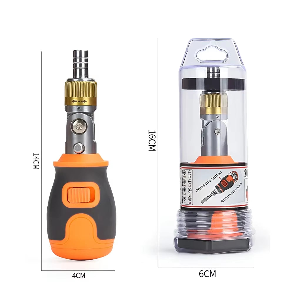 8 in 1 Mini Ratchet Screwdriver Precision Multi Tools Magnetic S2 Bits Household Multi-Purpose Pocket Portable Screw Driver Set