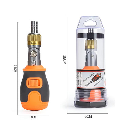 8 in 1 Mini Ratchet Screwdriver Precision Multi Tools Magnetic S2 Bits Household Multi-Purpose Pocket Portable Screw Driver Set